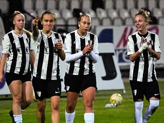 Futbalistky tímu Spartak Myjava.