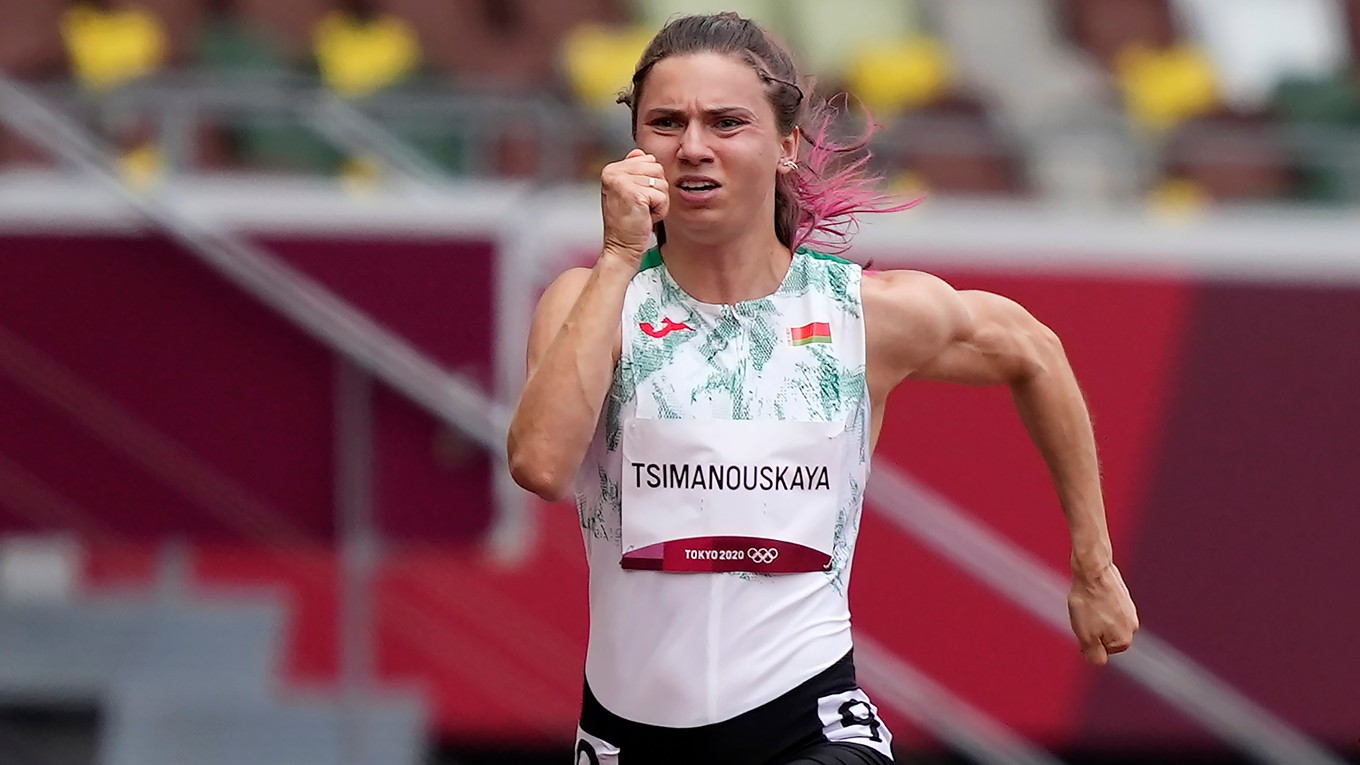Bieloruská atletka Kryscina Cimanovská.