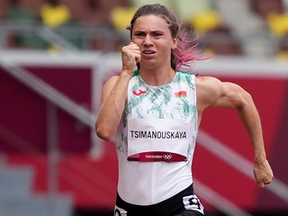 Bieloruská atletka Kryscina Cimanovská.