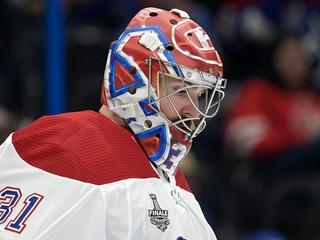 Carey Price v drese klubu Montreal Canadiens.