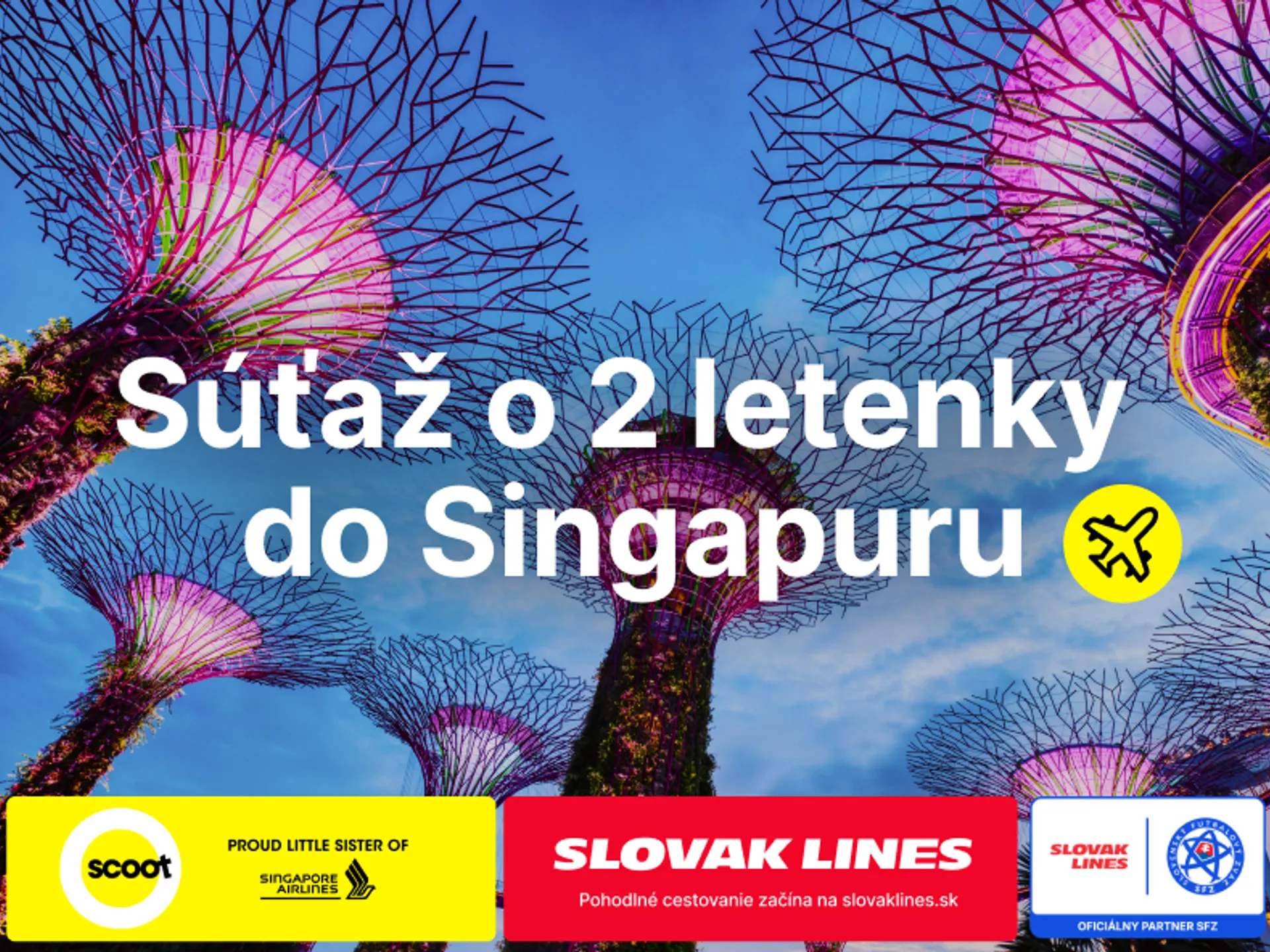 BUDETE NA ZÁPASE SLOVENSKO – RUMUNSKO?  Môžete poletieť do Singapuru!