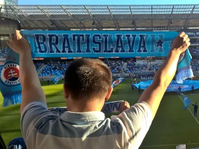 Atmosféra na zápase ŠK Slovan Bratislava - ŠKF Sereď.