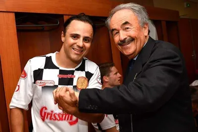 Felipe Massa a prezident tímu Formula 1 Mario Di Natale