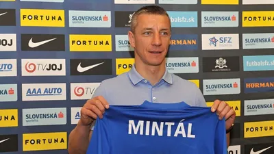 Marek Mintál ako ambasádor slovenskej futbalovej reprezentácie do 21 rokov.