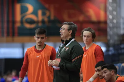 Portugal
Bielorrussia
Ronda de Elite de acesso ao Campeonato da Europa Sub 19 Futsal
Pavilhão Multiusos Fafe
Ronda 3
Época 2022/2023

- Futsal
- Futsal Formacao
- Ronda de Elite de acesso ao Campeonato da Europa Sub 19
- Jogo
- Portugal
- eslovaquia
