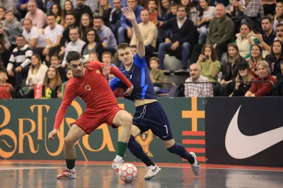 Portugal
Bielorrussia
Ronda de Elite de acesso ao Campeonato da Europa Sub 19 Futsal
Pavilhão Multiusos Fafe
Ronda 3
Época 2022/2023

- Futsal
- Futsal Formacao
- Ronda de Elite de acesso ao Campeonato da Europa Sub 19
- Jogo
- Portugal
- eslovaquia