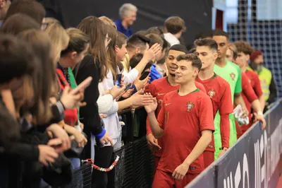 Portugal
Bielorrussia
Ronda de Elite de acesso ao Campeonato da Europa Sub 19 Futsal
Pavilhão Multiusos Fafe
Ronda 3
Época 2022/2023

- Futsal
- Futsal Formacao
- Ronda de Elite de acesso ao Campeonato da Europa Sub 19
- Jogo
- Portugal
- eslovaquia