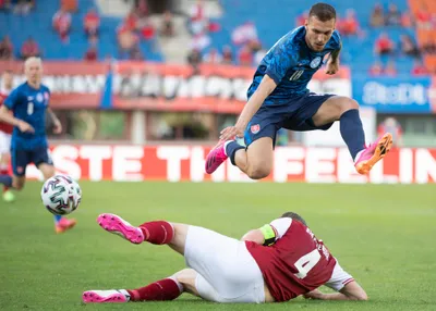 Lukáš Haraslín v zápase Rakúsko - Slovensko v príprave na EURO 2020.