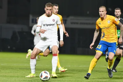 Momentka zo zápasu Fortuna ligy FK Pohronie - FC Spartak Trnava.