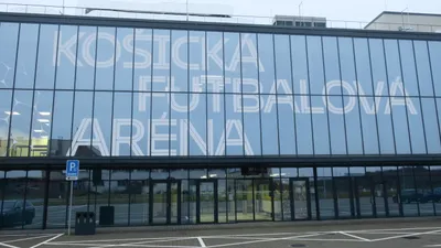 Košická futbalová aréna v decembri 2021.