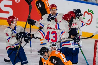 Momentka zo zápasu HC Slovan Bratislava - HC Košice v rámci Kaufland Winter Games 2023.