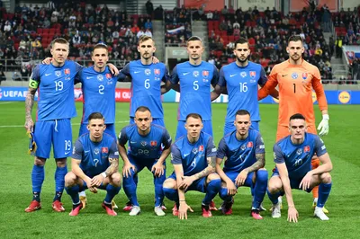 Slovenskí futbalisti pred zápasom proti Luxembursku v kvalifikácii EURO 2024.