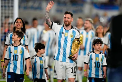 Lionel Messi s rodinou.
