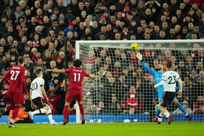 Momentka zo zápasu Liverpool FC - Manchester United.
