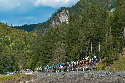 Momentka z 3. etapy na Okolo Slovenska 2023. 