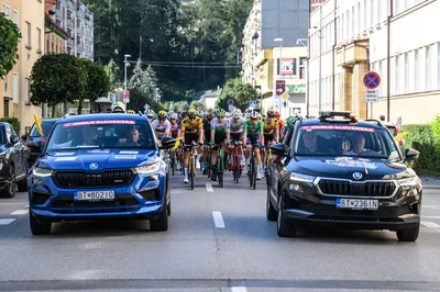 Momentka z 3. etapy na Okolo Slovenska 2023. 