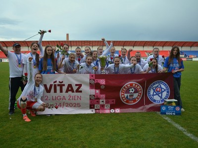 Partizán Bardejov - víťazky 2. ženskej ligy - máj2025
