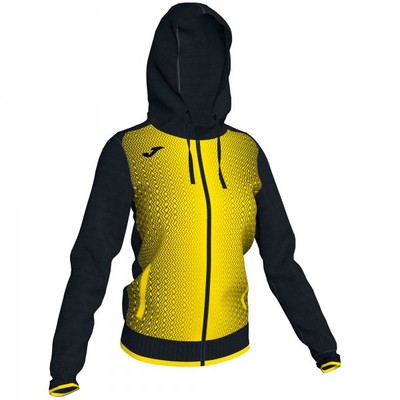 SUPERNOVA HOODED JAKET BLACK-YELLOW WOMAN - 900891.109 | Futbalnet.shop