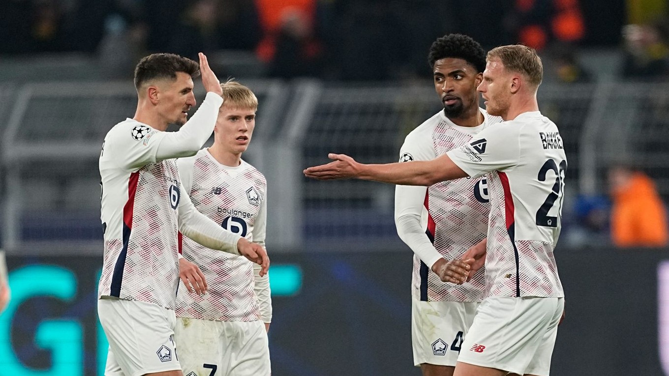Radosť futbalistov Lille.