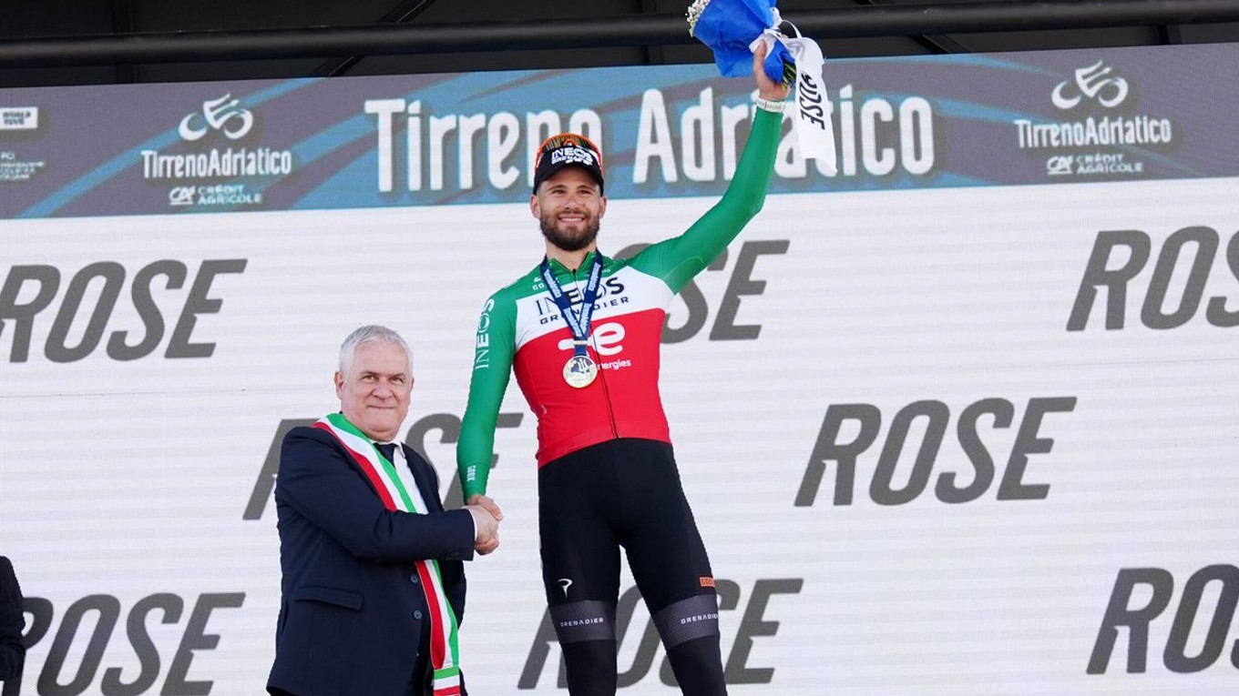 Taliansky cyklista Ganna Filippo vyhral úvodnú časovku pretekov Tirreno - Adriatico 2026.