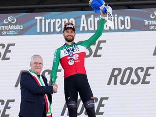 Taliansky cyklista Ganna Filippo vyhral úvodnú časovku pretekov Tirreno - Adriatico 2026.