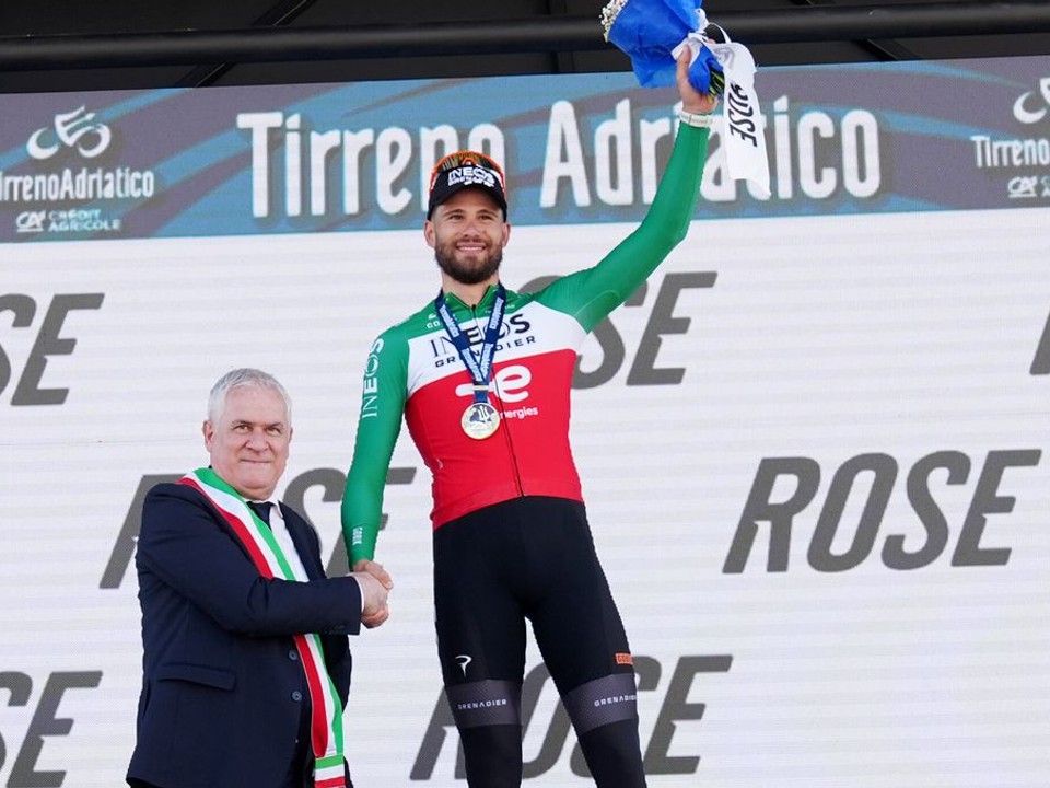 Taliansky cyklista Ganna Filippo vyhral úvodnú časovku pretekov Tirreno - Adriatico 2026.