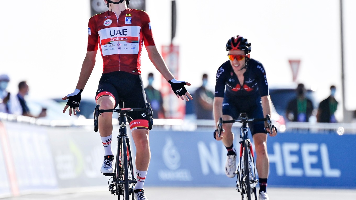 Tadej Pogačar na Okolo SAE.