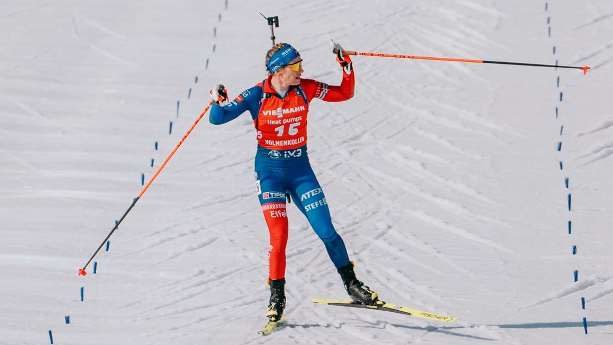 Paulína Bátovská Fialková počas stíhačky v Osle.