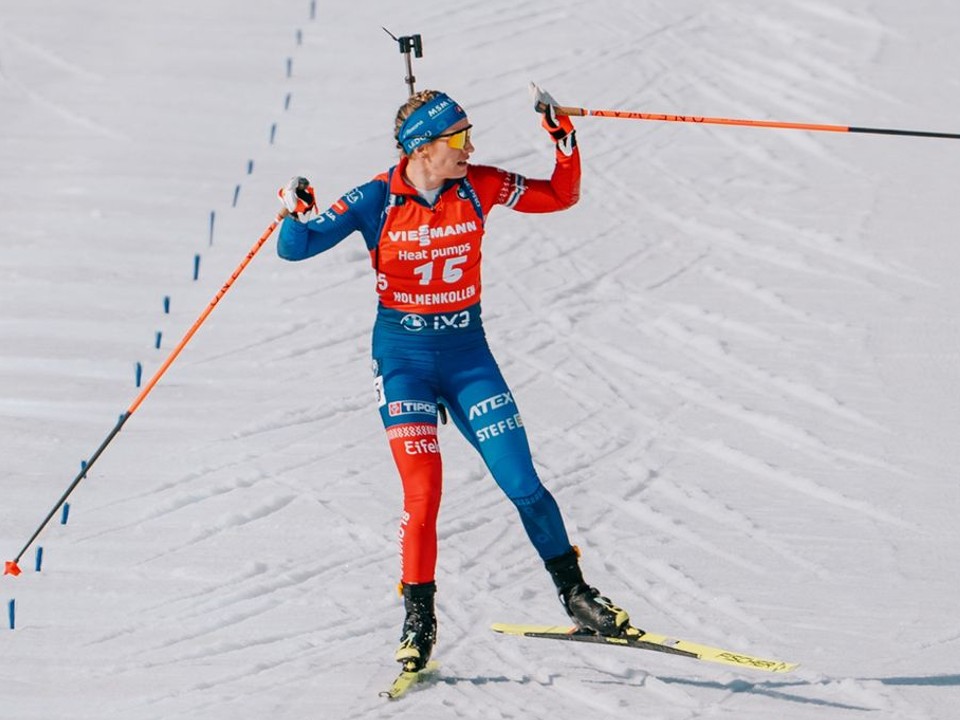 Paulína Bátovská Fialková počas stíhačky v Osle.