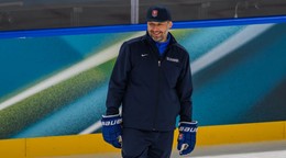 Tréner brankárov Ján Lašák. 