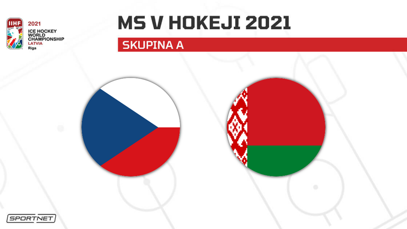 Česko vs. Bielorusko: ONLINE prenos zo zápasu na MS v hokeji 2021 dnes.