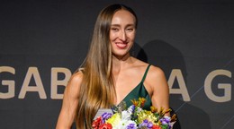 Na snímke 3. miesto atlétka roka Gabriela Gajanová počas galavečeru Atlét roka 2025 v Bratislave.