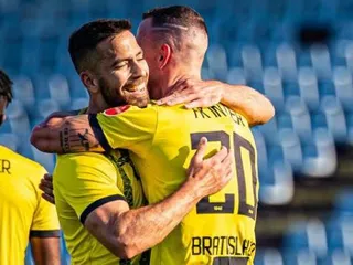 Radosť hráčov FK Inter Bratislava