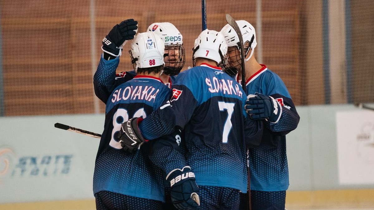 Slovenskí reprezentanti na ME v inline hokeji do 19 rokov 2025.