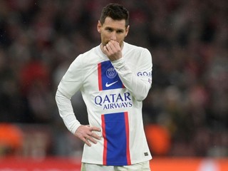 Lionel Messi (PSG) počas zápasu s Bayernom Mníchov v Lige majstrov.