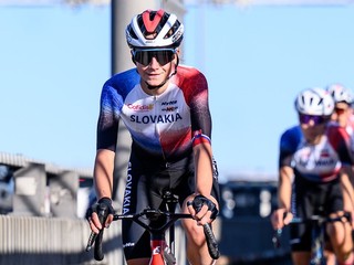 Viktória Chladoňová počas prípravy pred MS v cyklistike 2026.