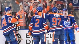 Hokejisti Edmontonu Oilers.