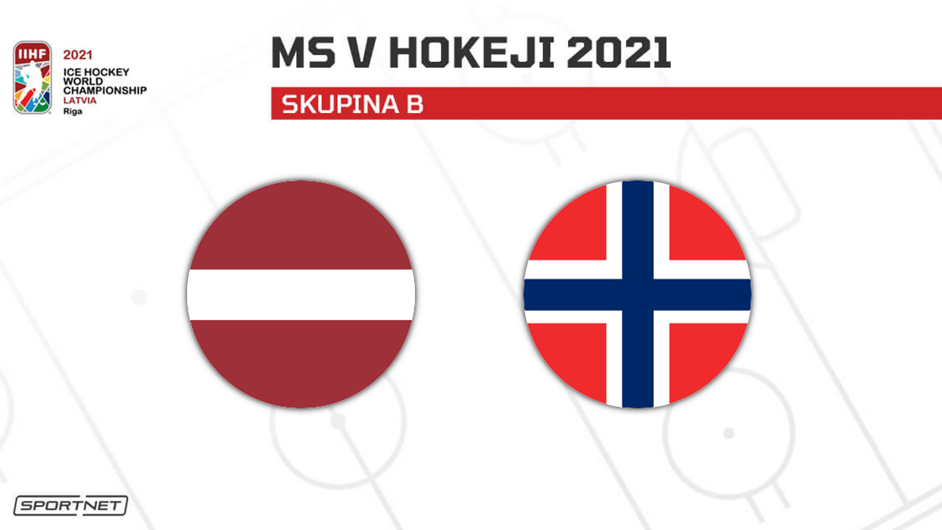 Lotyšsko vs. Nórsko: ONLINE prenos zo zápasu na MS v hokeji 2021 dnes.