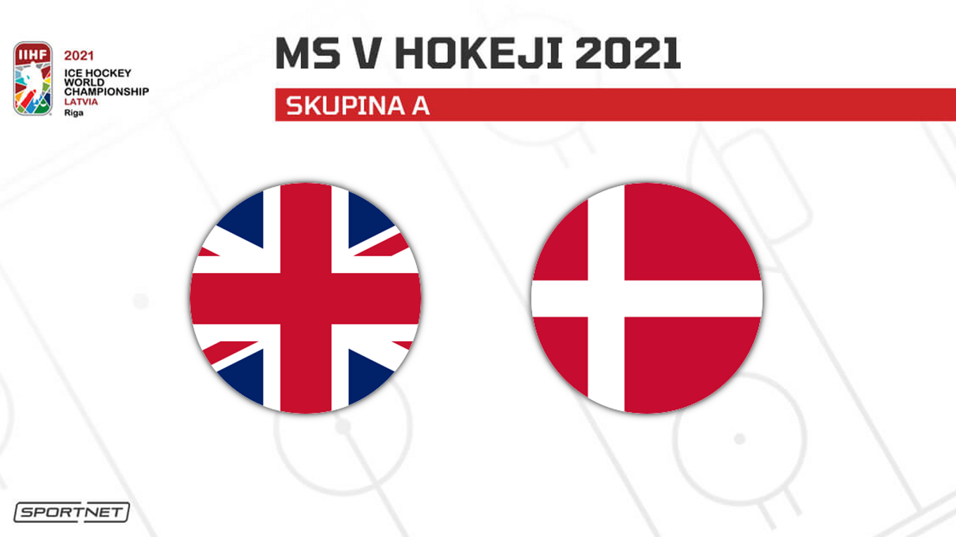 Veľká Británia vs. Dánsko: ONLINE prenos zo zápasu na MS v hokeji 2021 dnes.