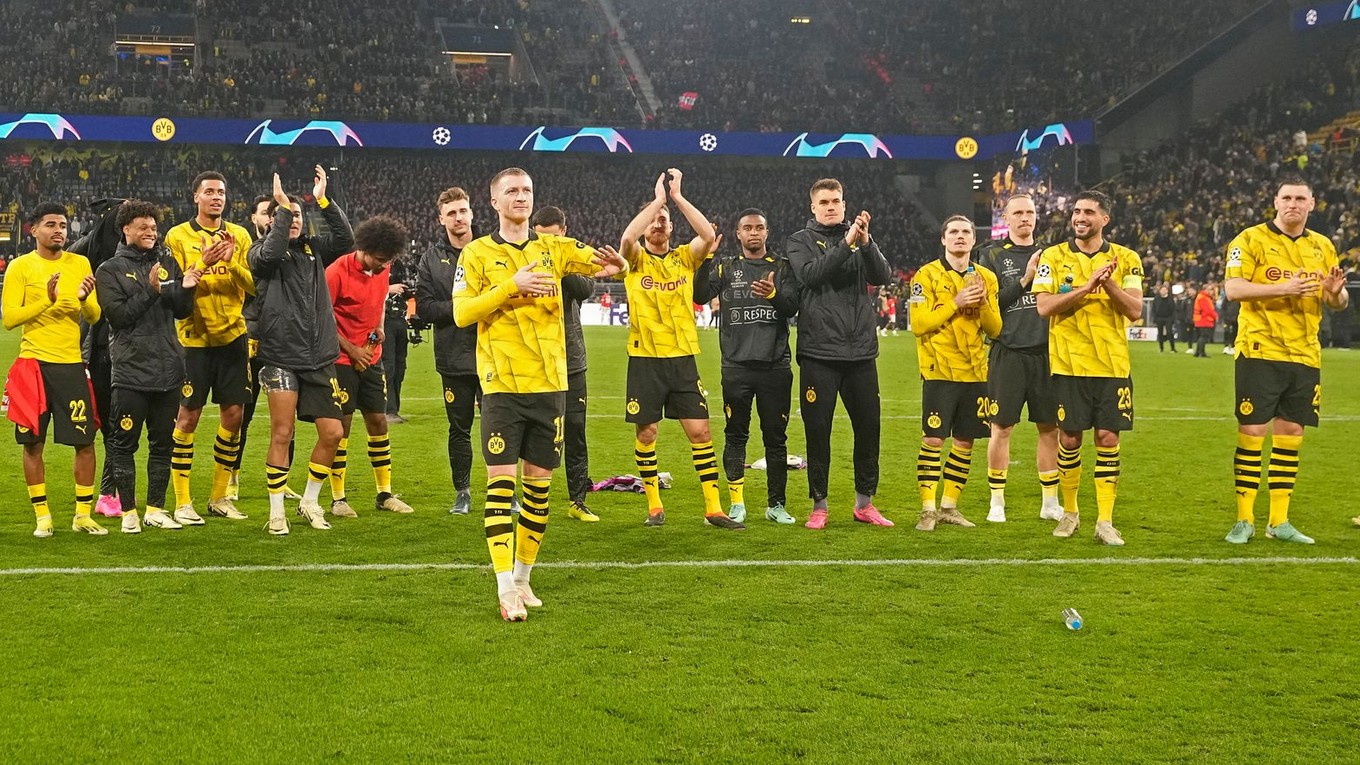 Hráči Dortmundu sa radujú po víťazstve