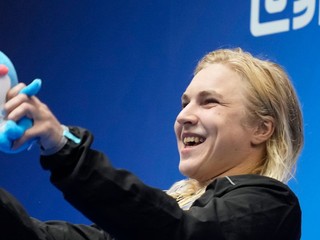 Litovčanka Ruta Meilutyteová. Archívny záber.