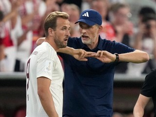 Harry Kane a tréner Thomas Tuchel.
