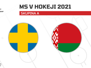 Švédsko vs. Bielorusko: ONLINE prenos z MS v hokeji 2021 dnes.