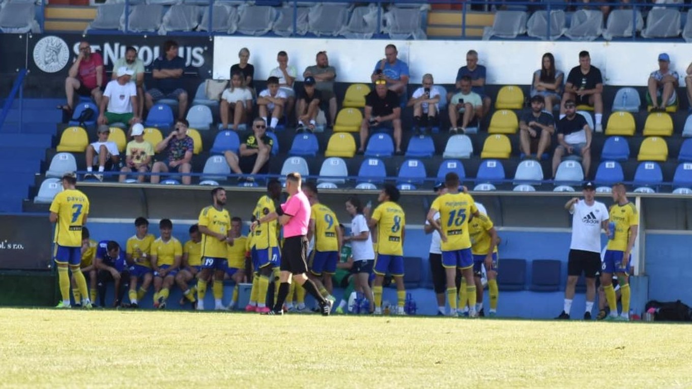 Futbalisti MFK Zemplín Michalovce.