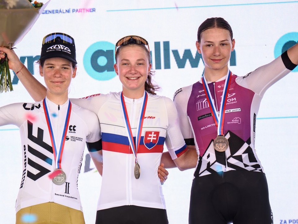 Viktória Chladoňová sa stala majsterkou Slovenska v cestnej cyklistike 2026. 