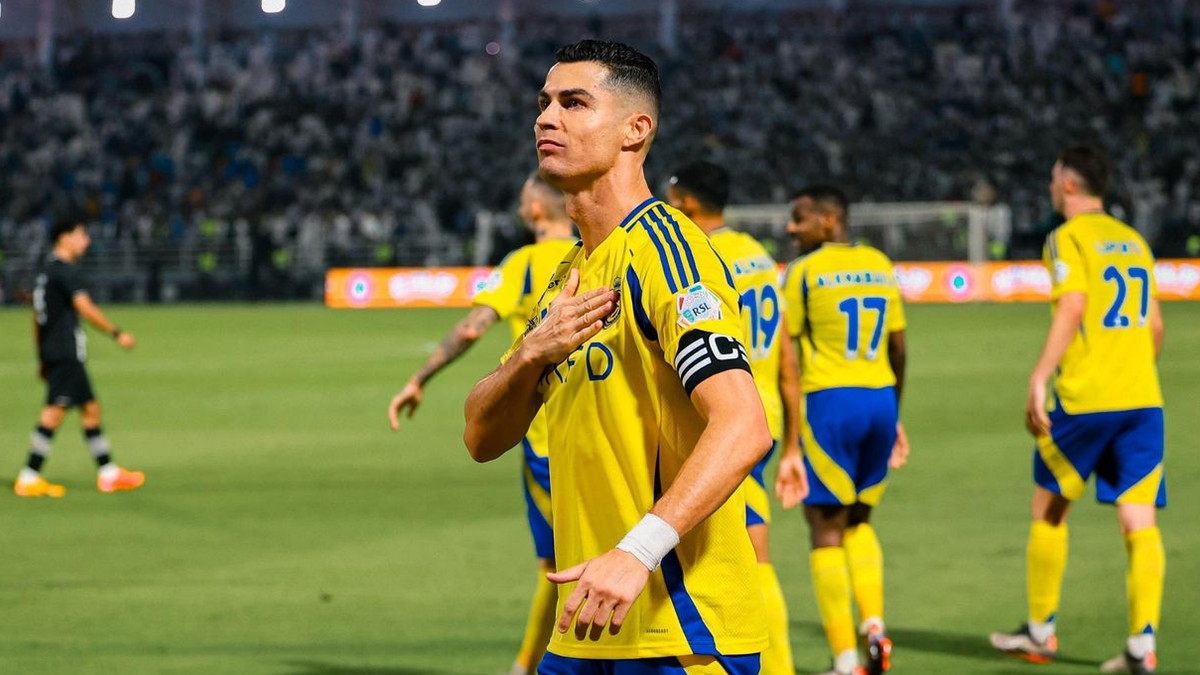 Cristiano Ronaldo v drese Al-Nassr FC.