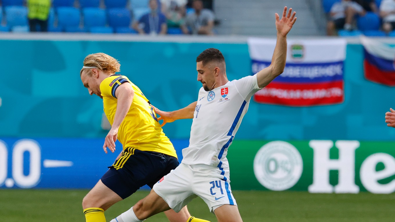 Martin Koscelník v zápase Slovensko - Švédsko.