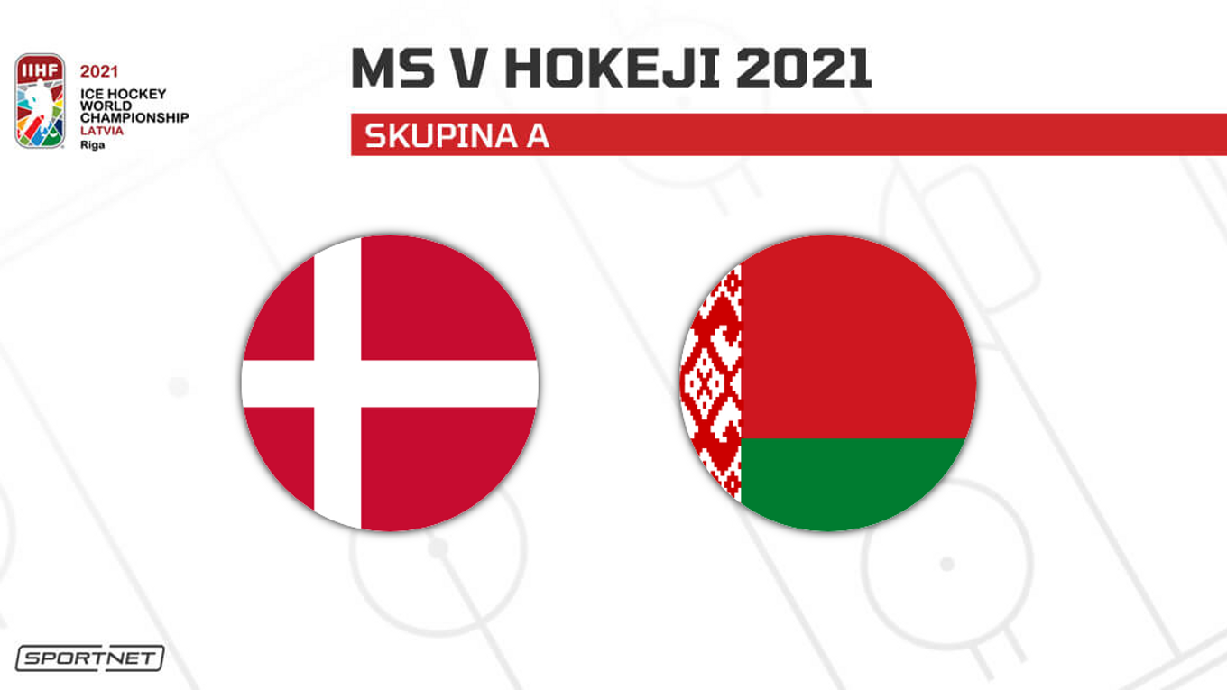 Dánsko vs. Bielorusko: ONLINE prenos zo zápasu na MS v hokeji 2021 dnes.