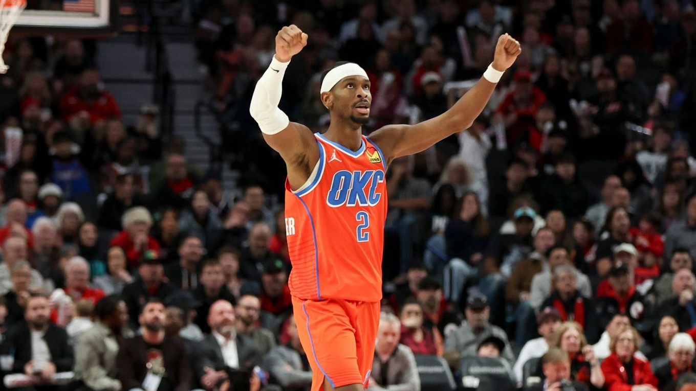 Hráč Oklahoma City Thunder Shai Gilgeous-Alexander.
