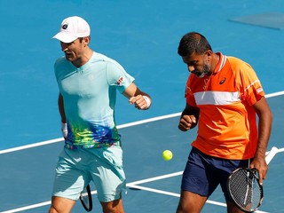 Matthew Ebden a Rohan Bopanná na Australian Open 2024.